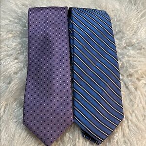 Chaps Purple and Blue Patterned Ties
